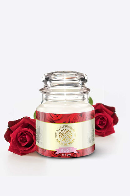 House of Aroma Rose Bell Jar Candle