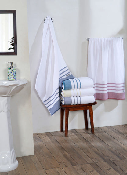 LetsDry 'Reinhert' Towel Combo |Set of 4| 1 Bath Sheet, 1 Bath, 1 Hand, 1 Wash
