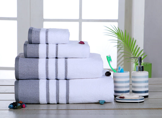 LetsDry 'Reinhert' Towel Combo |Set of 6| 2 Bath, 2 Hand, 2 Wash