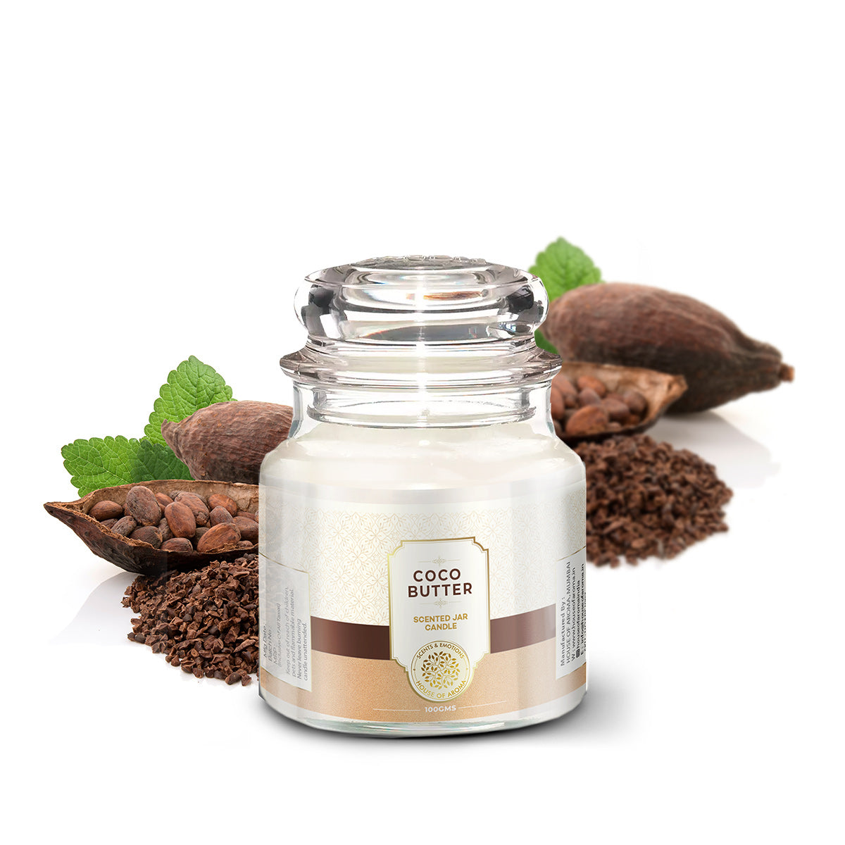 House of Aroma Coco Butter Bell Jar Candle