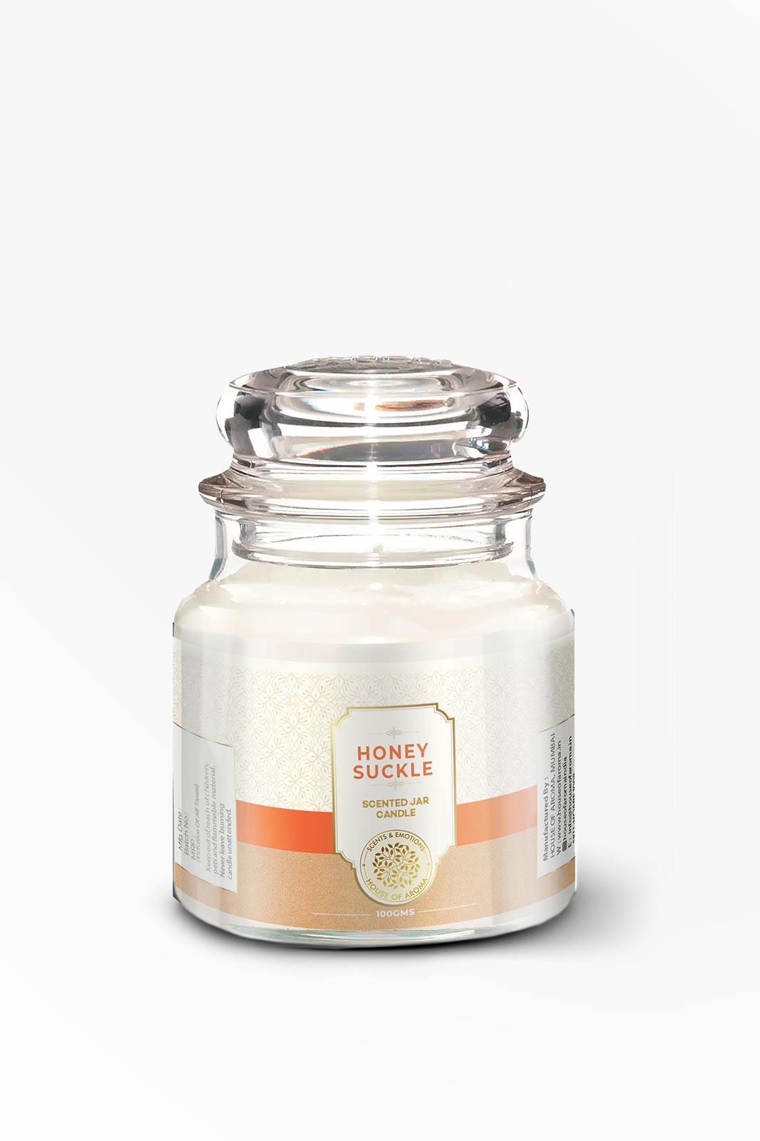 House of Aroma Honey Suckle Bell Jar Candle