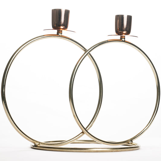 Twin Rings Candle Holder